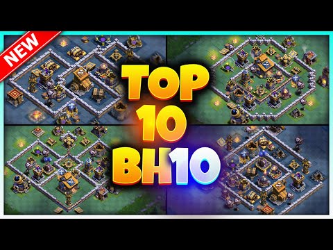 NEW Best BH10 BASE Link | Top10 Strongest Builder Hall 10 Trophy Base | Clash of Clans