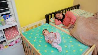 convert baby cot to study table