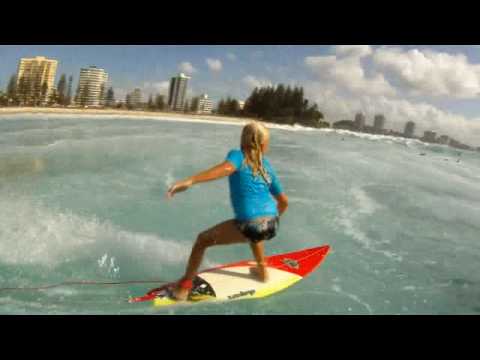 9 Yr Old Alyssa Surfing Snapper