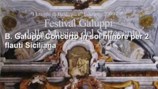 B. Galuppi Concerto in sol minore per 2 flauti Siciliana Accademia Vivaldiana C.Montafia e B.Colini