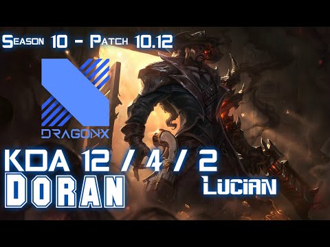 DRX Doran LUCIAN vs AATROX Top - Patch 10.12 KR Ranked
