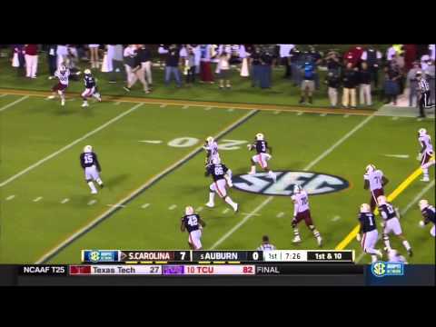 2014 USC at Auburn - Mike Davis 24 Yd Run