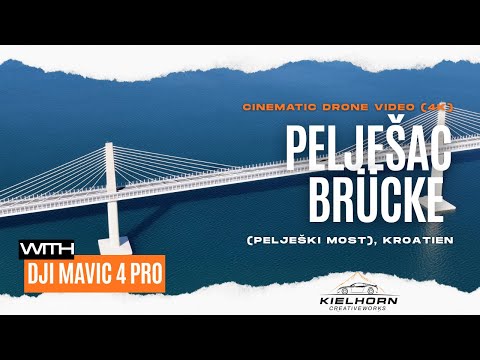 Pelješac-Brücke (Pelješki most), Kroatien 🇭🇷 | Cinematisches Drohnenvideo (4K)