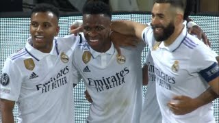 Vinicius Jr,Benzema and Rodrygo DESTROYNG Liverpool at Anfield | 2023