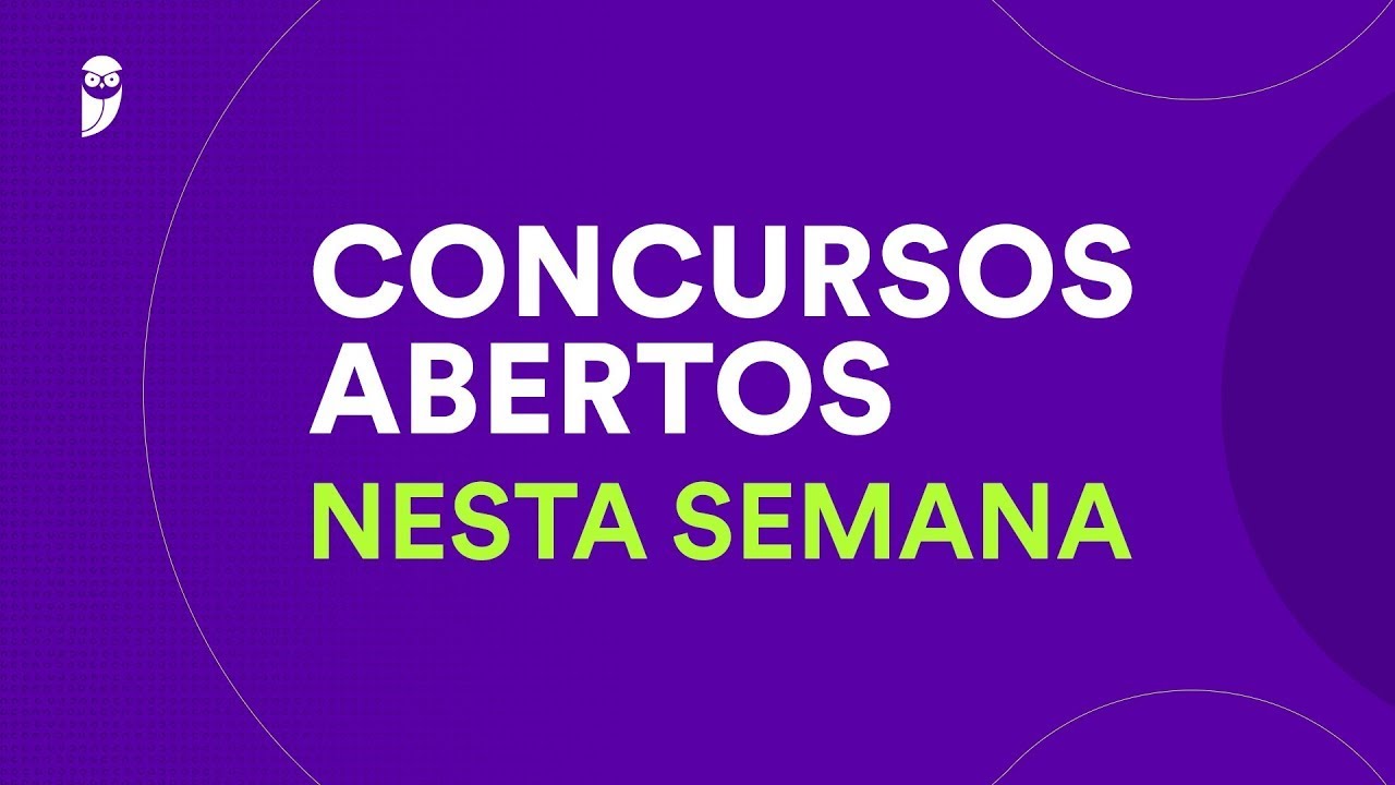Concursos Abertos nesta Semana de 23 a 30 de novembro de 2025