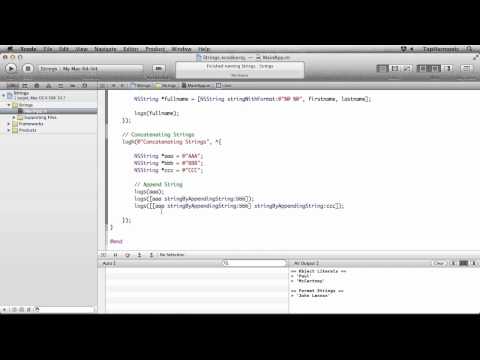 iOS Programming Tutorial | Working with Strings