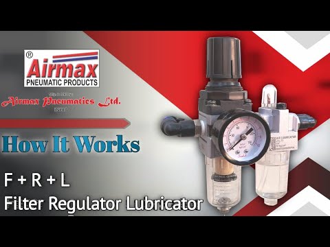How an FRL Unit works- Filter, Regulator & Lubricator | FRL Unit Working Animation