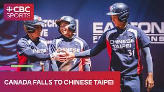 Chinese Taipei hands Canada first loss at women's softball World Cup | #CBCSports