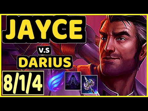 LINDARANG (JAYCE) vs DARIUS - 8/1/4 KDA TOP CHALLENGER GAMEPLAY - KR