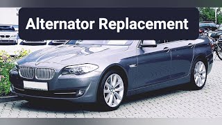 BMW F10 F11 N47 How to Replace Alternator