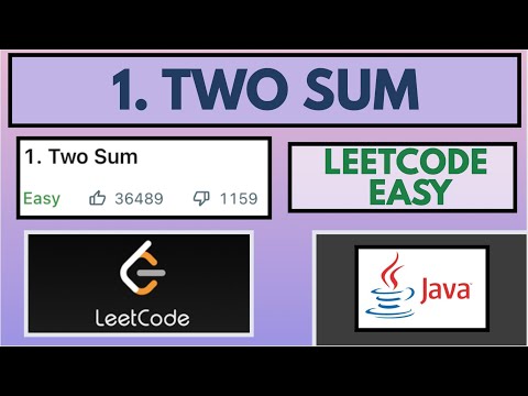 Two Sum Leetcode 1 Java