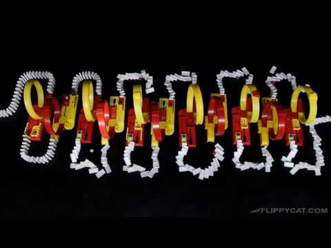 Spectacular Domino Rally Stunt Screen Link