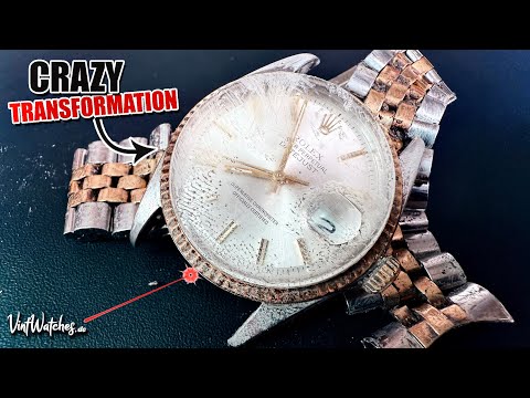 1960s Rolex Datejust Restoration Crazy Transformation - Lost in the Garden - 40k Subscribers Special