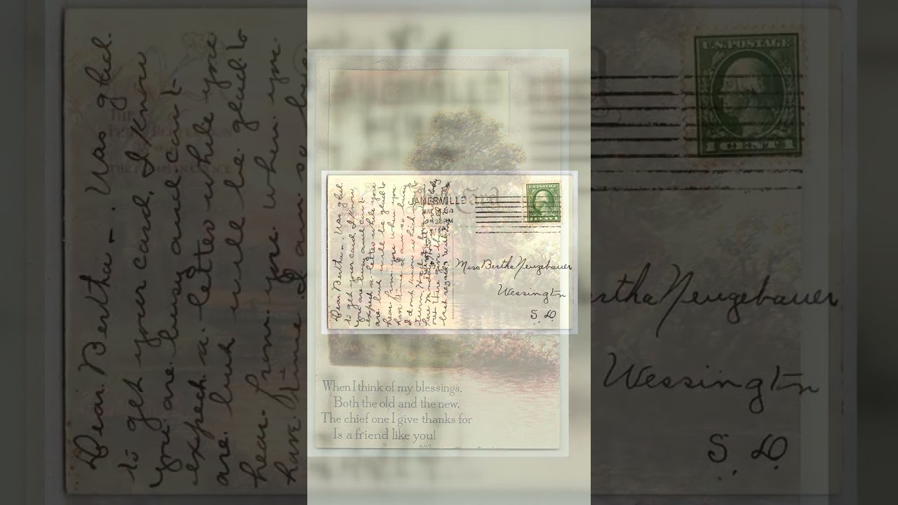 The Pinner Perfection, Linen Postcard, Scenic View, 1924 Postmark Video