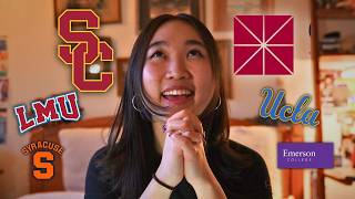 FILM SCHOOL COLLEGE DECISION REACTIONS 2026 (USC, Chapman, Emerson + my decision)