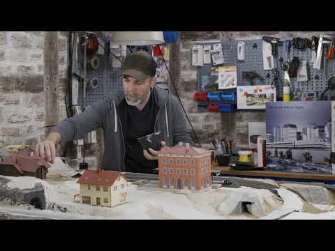 20 - Modellbahn bauen - Das Gelände entsteht mit Montagespachtel