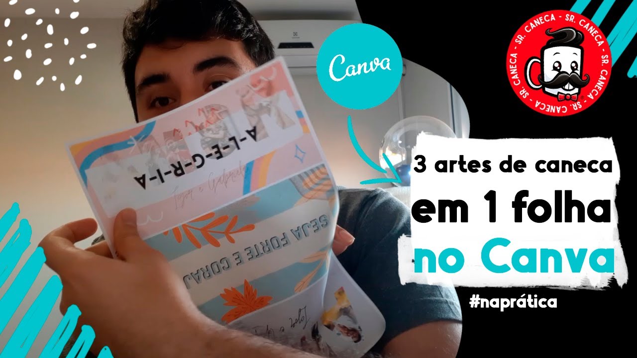 Como imprimir arte para caneca no canva?