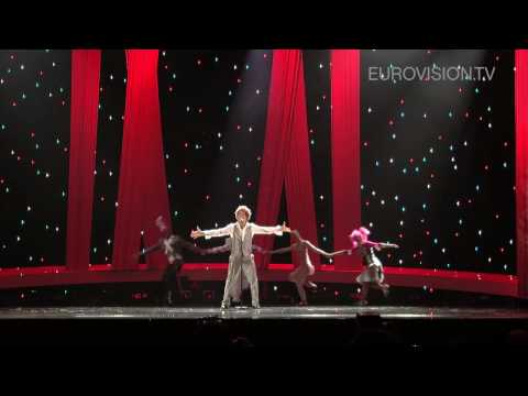 Daniel Diges' first rehearsal (impression) at the 2010 Eurovision Song Contest