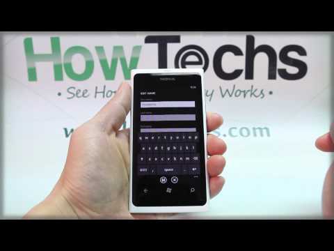 How to Add a Contact on Nokia Lumia 800