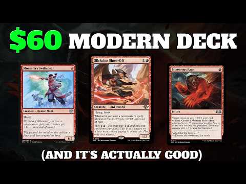 Win Games With This $60 Budget Modern Deck | Modern Mono Red Deck Tech With Gameplay!