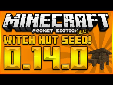 Insane Minecraft PE 0.14.0 Seed - Witch Hut, Village, Desert Temple Spawn
