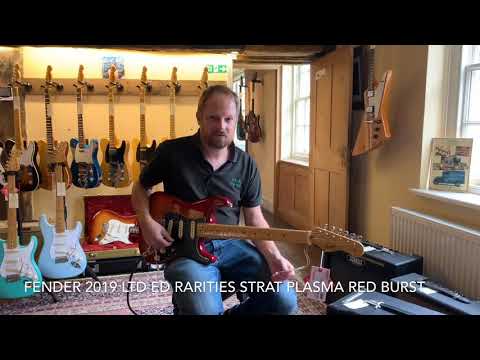 Fender 2019 Limited Edition Rarities Collection Strat Plasma Red Burst