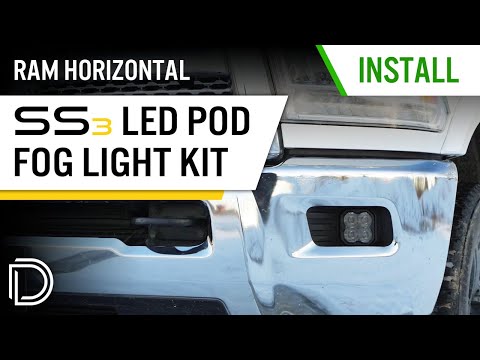 How to Install Horizontal SS3 Fog Light Kit for 09-12 Ram 1500 & 10-18 Ram HD | Diode Dynamics