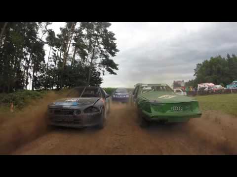 Autocross Windsbach 31.07.16 über 2000ccm Crash Franz Beck 956 Seat Ibiza TDI Unfall Audi Quattro