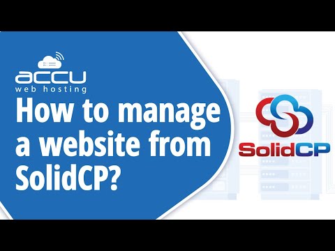 How to add and delete a website in SolidCP control panel?