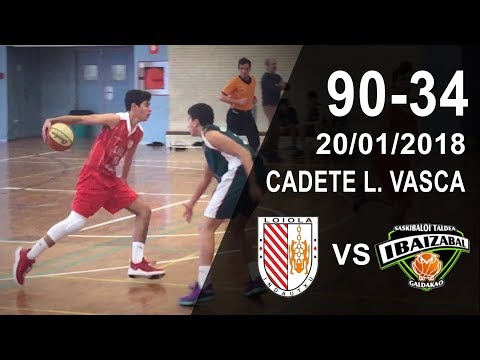 Loiola Indautxu v Ibaizabal - Resumen - Cadete Liga Vasca