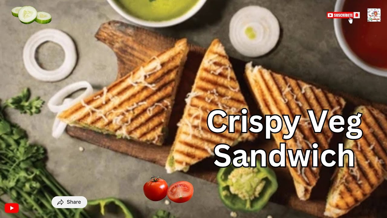 Market Jaisa Veg Sandwich Ghar Par! 🤤 Crunchy & Cheesy