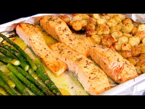 Sheet Pan Salmon & Veggies | Perfect Dinner for Four