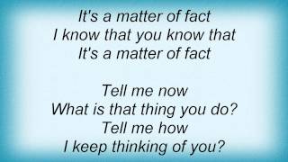 Electric Light Orchestra - As A Matter Of Fact Lyrics