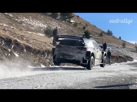 Test Rallye Monte Carlo 2019 - Loeb/Neuville/Mikkelsen (I20 WRC) (HD)