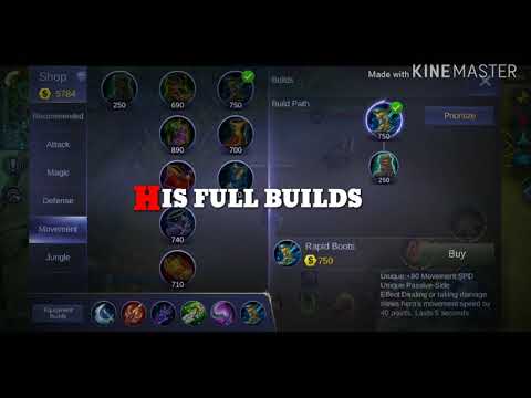 Claude Marksman  best builds - Damage builds. ML BB