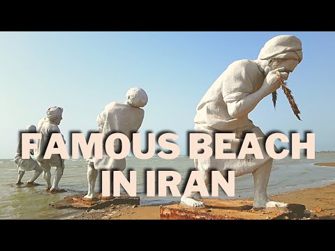 Walk in Bandar Abbas beach | Walking tour in famous beach in Iran