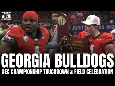 Georgia Bulldogs SEC Championship Winning Touchdown & On-Field Celebration vs. Texas Longhorns
