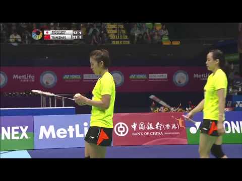 F - 2014 Hong Kong Open -  Tian Qing-Zhao Yunlei vs Misaki Matsutomo-Ayaka Takahashi