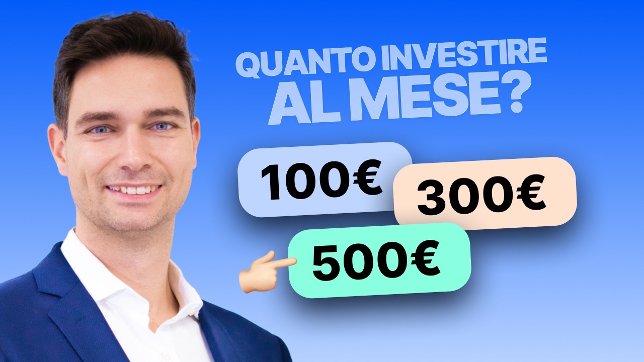 Investire 100, 300 o 500€ al mese: cosa fare (spiegato da zero)