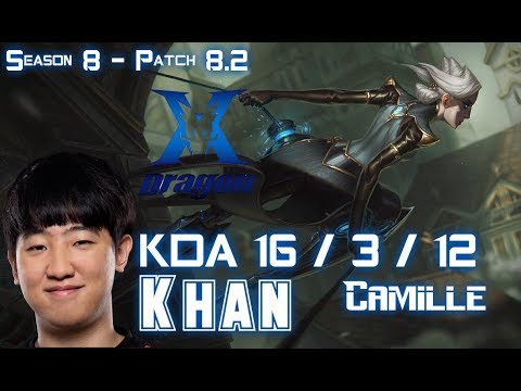 KZ Khan CAMILLE vs KARTHUS Top - Patch 8.2 KR Ranked