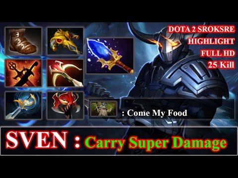 MIRACLE [Sven] Unreal Damage Max Attack Speed Crazy Gameplay 7.25 Dota 2 | Dota 2 Sroksre Gameplay