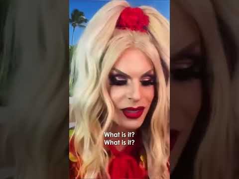 Trixie gives Katya a reading using Fortune Queens: A RuPaul’s Drag Race Tarot