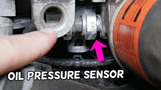 OIL PRESSURE SENSOR SWITCH LOCATION REPLACEMENT EXPLAINED FORD C-MAX FORD FUSION LINCOLN MKZ