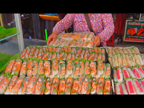 You will LOVE it !!! Mouth-watering Cambodian Street Food from Meatball Bread to Fresh Spring Rolls