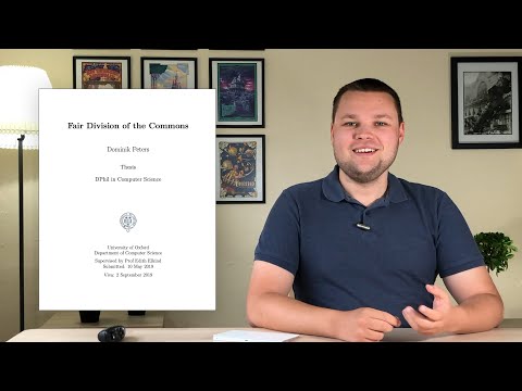 Dominik Peters – Fair Division of the Commons – Victor Lesser Distinguished Dissertation Award