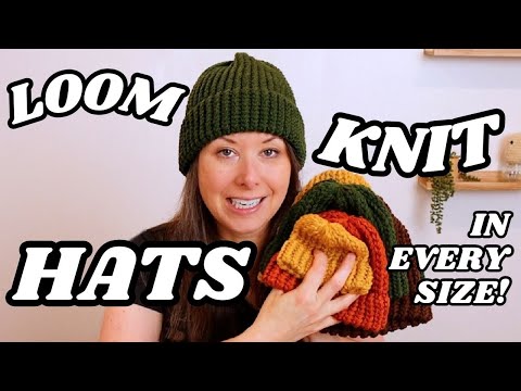Easy Loom Knit Hat For Beginners (in EVERY Size!)
