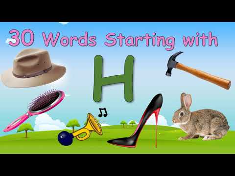 30 Words Starting with Letter H ||  Letter H words || Words that starts with H