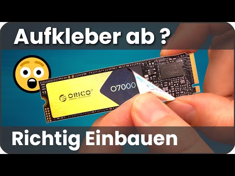 M2 SSD einbauen und einrichten – Aufkleber ab: ja oder nein? ORICO - 2TB NVMe Gen4 O7000