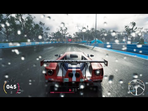 The Crew 2 Ford GT Rain Test (4k UHD)
