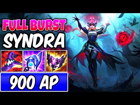 FULL BURST SYNDRA MID 900 AP S+ GAMEPLAY | COVEN SYNDRA | Best Build & Runes | League of Legends